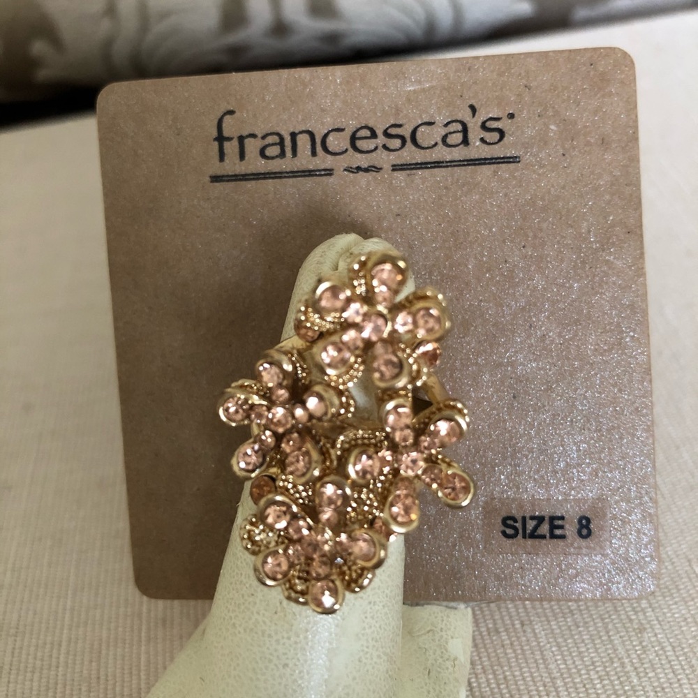 Francesca’s Costume Floral Ring size 8